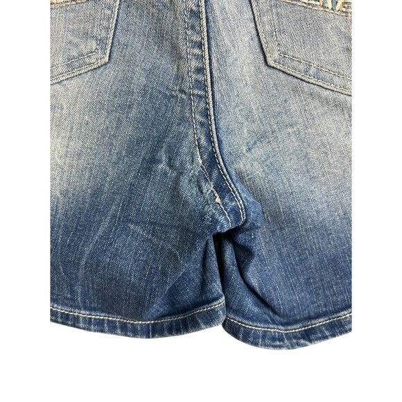 BKE Payton 5" Denim Jean Shorts  Women's Size 27  Distressed Repaired Stretch - Picture 6 of 9